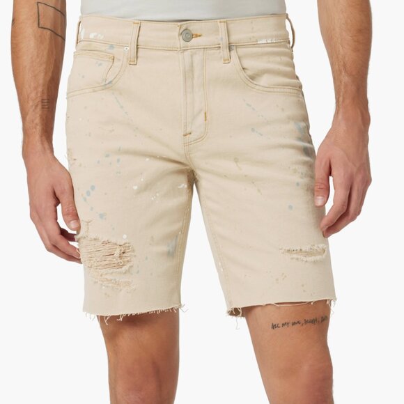 Hudson Kirk Stretch Cotton Blend Denim Shorts in Deserted Size 34 NWT
